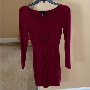 Forever 21 wine colored dress